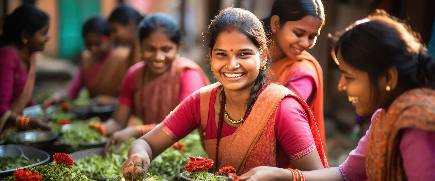 Indien - Wo Frauen die Farben des Lebens tragen