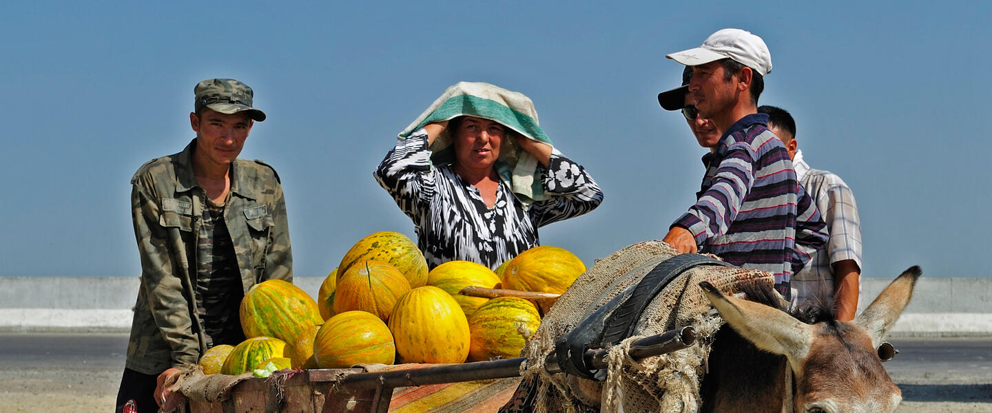 Usbekistan natürlich aktiv